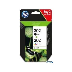 Tusz HP 302 (X4D37AE) czarny 3,5ml  +  kolor 4ml 2szt.