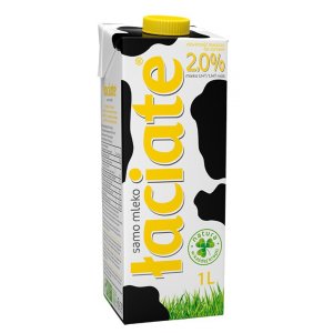 Mleko ŁACIATE, 2%, 1 l