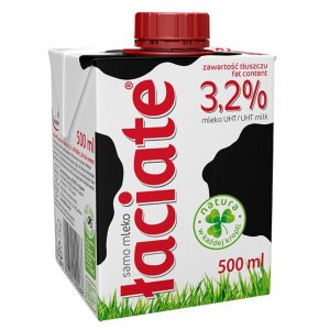 Mleko ŁACIATE 3,2%, 0,5 l