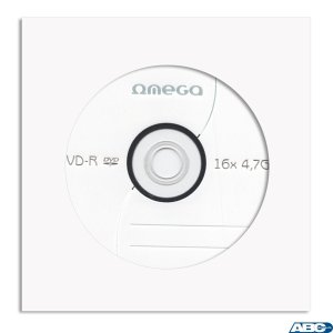 Płyta OMEGA DVD + R 4,7GB 16X KOPERTA (1) OMD16K1 + 