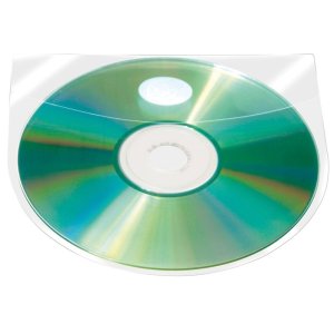 Kieszeń samoprzylepna Q-CONNECT, na 2-4 płyty CD / DVD, 127x127mm, 10szt.