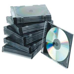 Pudełko na płytę CD / DVD Q-CONNECT, slim, 25szt., przeźroczyste