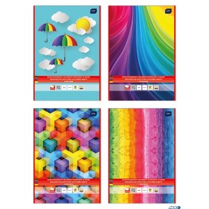 Blok rysunkowy kolorowy 10 kartkowy A4 INTERDRUK