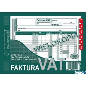 140-3N / E Faktura VAT A5brut. wielokopia MICHALCZYK I PROKOP