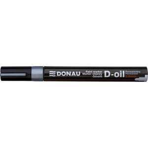 Marker olejowy DONAU D-Oil, okrągły, 2,8mm, srebrny