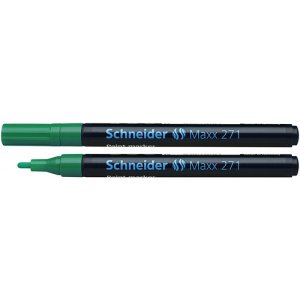 Marker olejowy SCHNEIDER Maxx 271, okrągły, 1-2mm, zielony