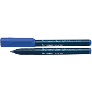 Marker permanentny SCHNEIDER Maxx 240, 1-2mm, niebieski