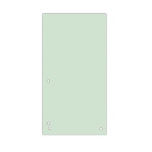 Przekładki DONAU, karton, 1 / 3 A4, 235x105mm, 100szt., zielone