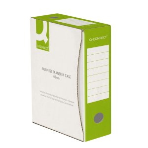 Pudło archiwizacyjne Q-CONNECT, karton, A4 / 100mm, zielone