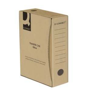 Pudło archiwizacyjne Q-CONNECT, karton, A4 / 100mm, szare