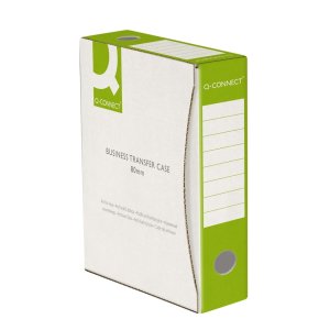 Pudło archiwizacyjne Q-CONNECT, karton, A4 / 80mm, zielone